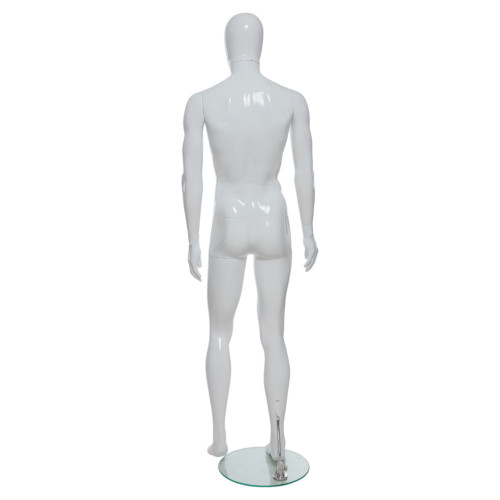 Male Full Body Mannequin Abstract – Chrome
