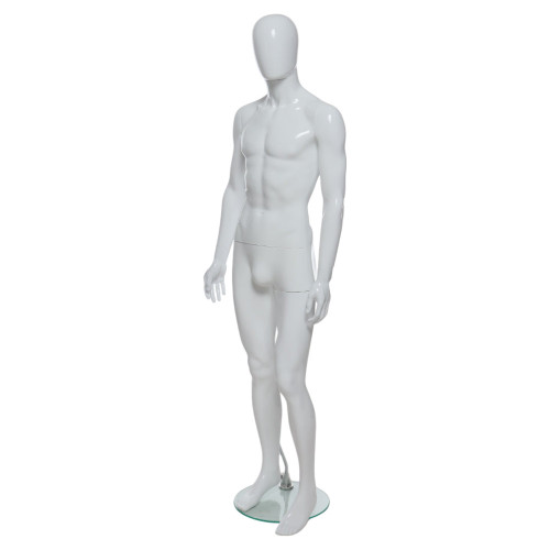Male Full Body Mannequin Abstract – Chrome