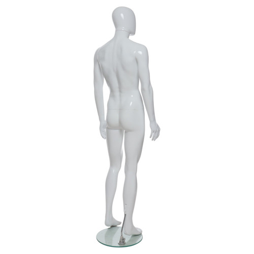 Male Full Body Mannequin Abstract – Chrome