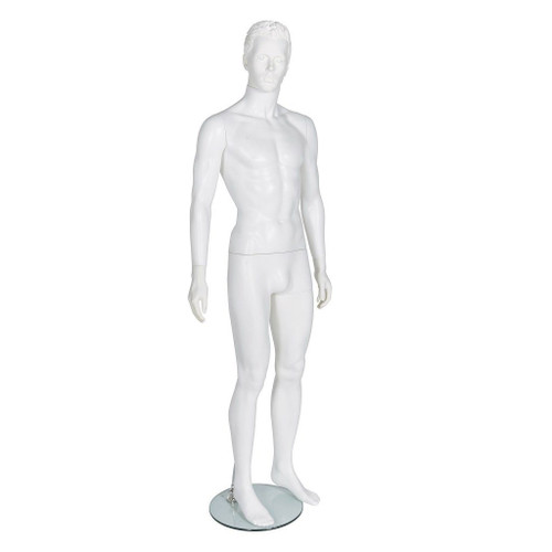 Male Full Body Mannequin Abstract – Gloss Black