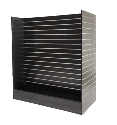 H Style Slatwall Gondola Display Unit – Black – 1240mm Wide