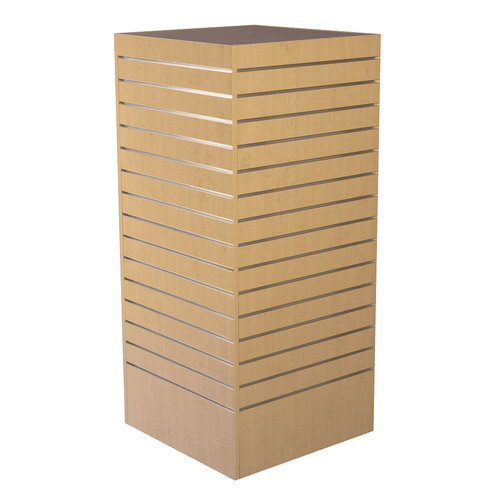 Slatwall Tower Display Unit – Maple