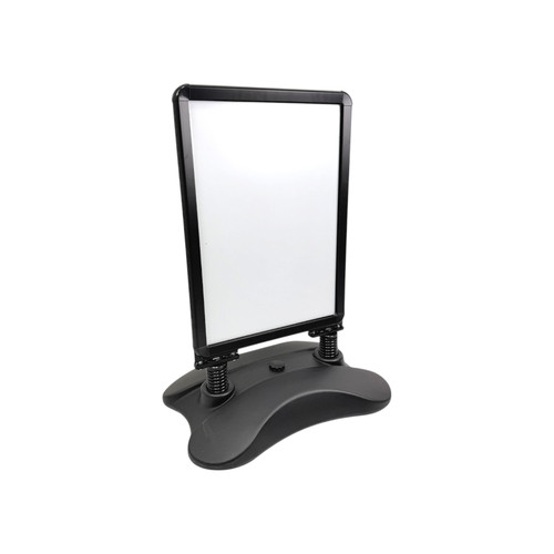 A2 Black Waterbase Pavement Sign Double-Sided Snap Frame Display