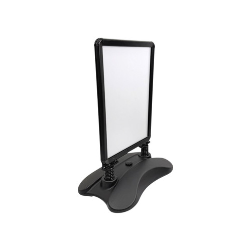 A2 Black Waterbase Pavement Sign Double-Sided Snap Frame Display
