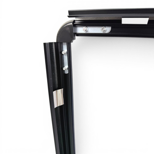 A2 Black Waterbase Pavement Sign Double-Sided Snap Frame Display