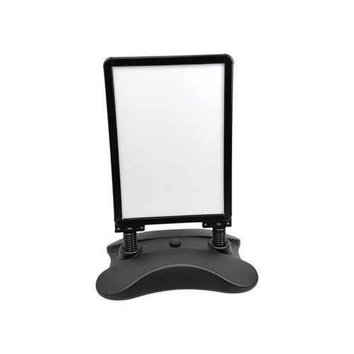 A2 Black Waterbase Pavement Sign Double-Sided Snap Frame Display