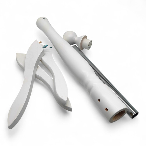 Male Tailors Mannequin Bust–Adjustable Dress Form,White Wood Base,UK Size 40 BLK