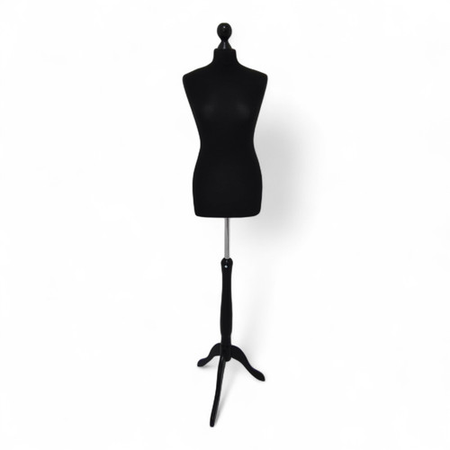Female Tailors Mannequin Size 10/12–Dressmakers Dummy with Black Tripod Stand