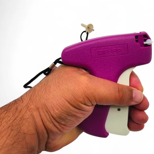 GP-ff 10678 Fine Fabric Tagging Gun, product shown against a coloured background