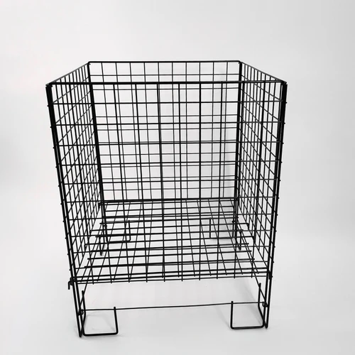 Black Square Dump Bin, product shown against a light background, full-height product photograph