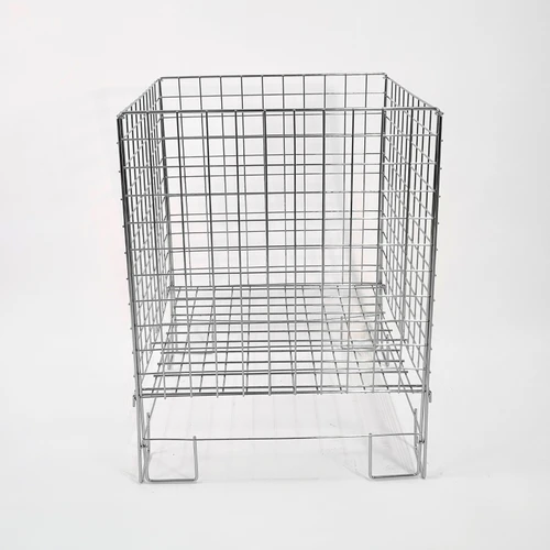 Chrome Square Dump Bin, product shown against a light background, brightly lit product image
