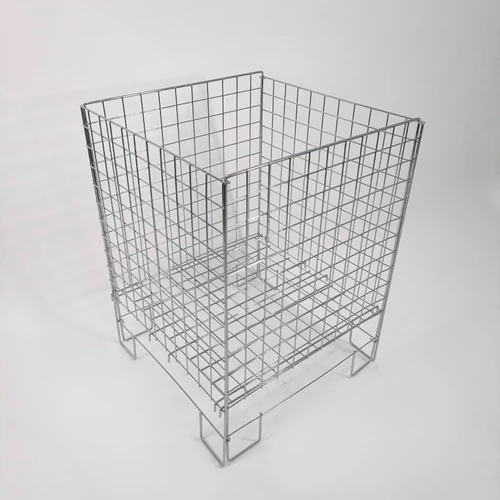 Chrome Square Dump Bin, product shown against a light background, full-height product photograph