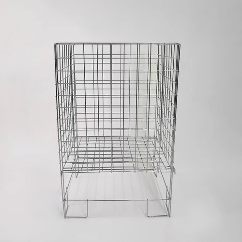 Chrome Square Dump Bin, product shown against a light background, evenly lit product image
