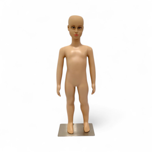 Realistic Full Body Adjustable Child Mannequin, full-height product view on a white background