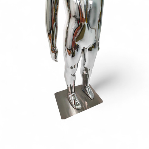 Chrome Finish Adjustable Child Mannequin, full-height product view on a white background, gallery image 7 of 7