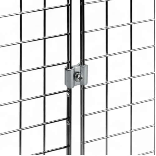 Joining Clips for Grid Mesh Panels – Zinc Steel Connectors for Gridwall