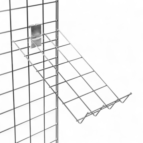 Shirt Easel for Grid Mesh Panels – Chrome Display for Shirts, Books, Magazines