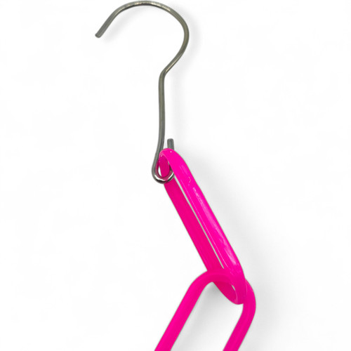 Clothing Display Set Plastic Chain Iron Hooks Market Stall Shop Hanger Rack, full-height product view on a white background, balanced, centred square layout