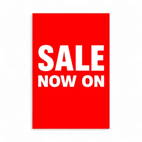 SALE Now On A1 Poster, printed product shown on a white background, gallery image 6 of 6