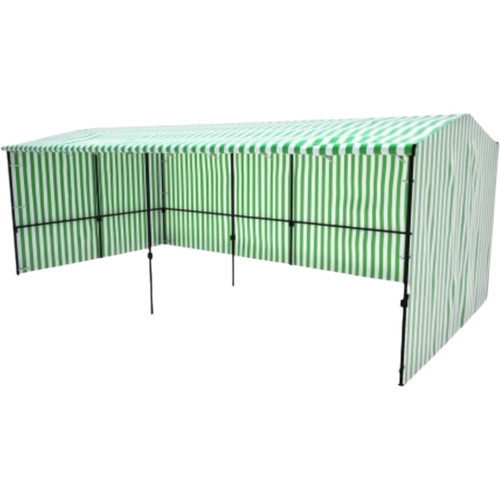 Green White Striped Tarpaulin 170GSM, product shown on a white background, balanced, centred square layout