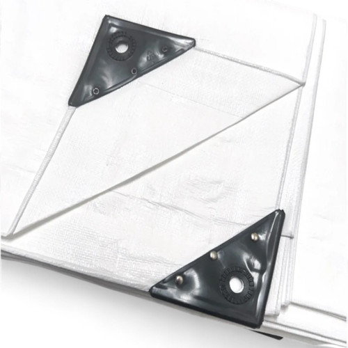 White Tarpaulin 170GSM – Heavy Duty Waterproof Cover, UV Protected, Market Stall