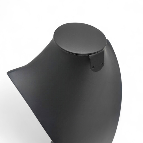 Black Leatherette Necklace Bust Display Stand for Jewellery Shop or Home Use