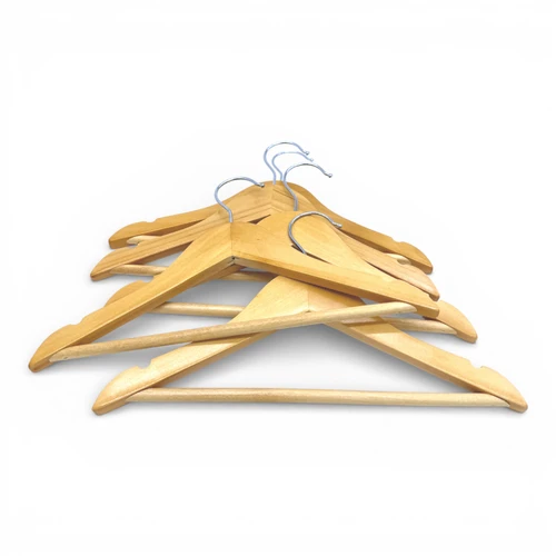 Wooden Children’s Hanger 32cm with Bar & Notches for Clothes Storage, gallery image 15 of 25