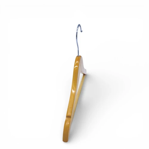 Wooden Children’s Hanger 32cm with Bar & Notches for Clothes Storage, balanced, centred square layout