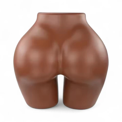 Plastic Curvy BBL Hips Female Underwear Display Mannequin Torso Dummy Form Stand, product shown on a white background, standard product photograph