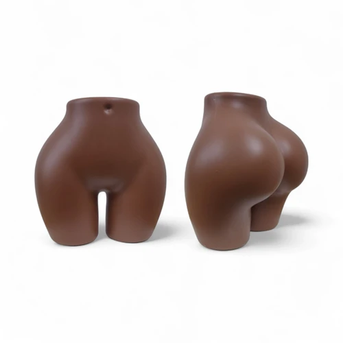 Plastic Curvy BBL Hips Female Underwear Display Mannequin Torso Dummy Form Stand, product shown on a white background, balanced, centred square layout