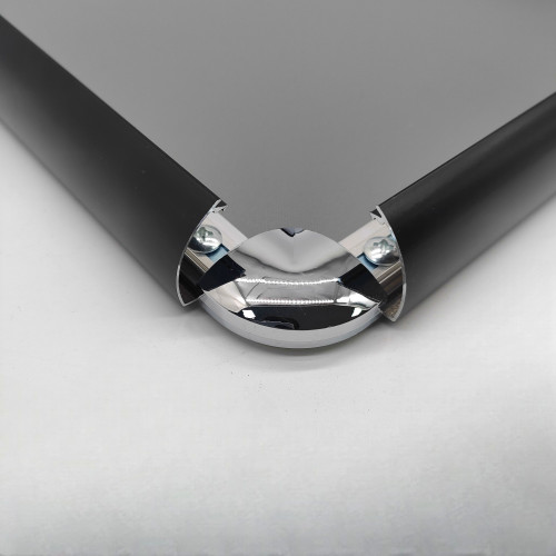 Black Snap Frame 25mm Round Corners Poster Holder Anti-Glare Cover A0-A5 Display