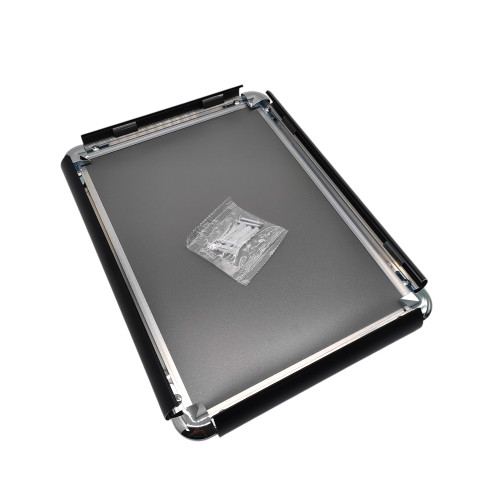 Black Snap Frame 25mm Round Corners Poster Holder Anti-Glare Cover A0-A5 Display