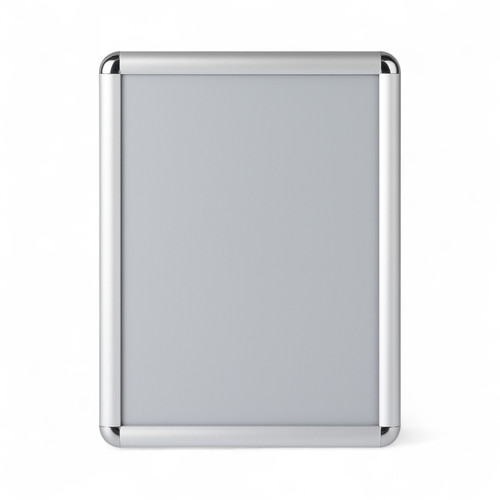 Silver Snap Frame 25mm Round Corners Poster Holder Anti-Glare Cover A0-A5 Display