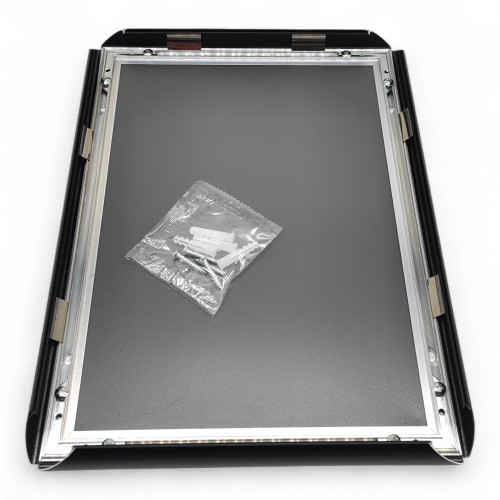 Black Snap Frame 25mm Mitred Corners Poster Holder Anti-Glare Cover A0-A5 Display