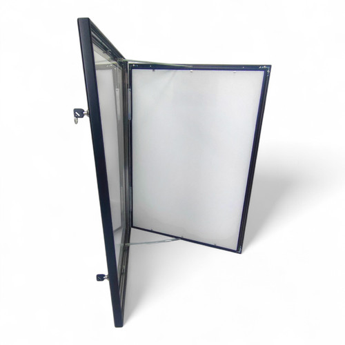 Black Lockable Snap Frame Outdoor Poster Case A1–A4 Weatherproof Key Notice Board