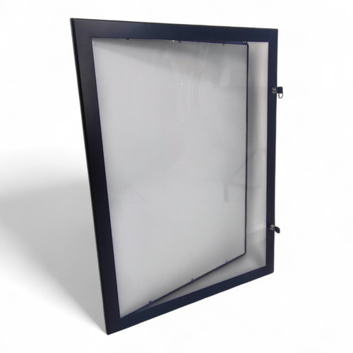 Black Lockable Snap Frame Outdoor Poster Case A1–A4 Weatherproof Key Notice Board