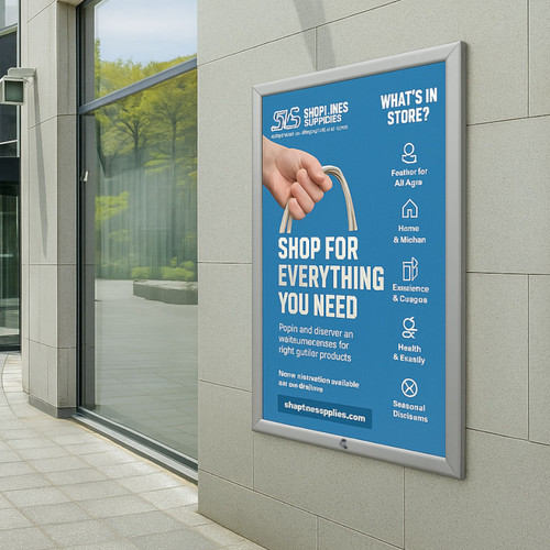 Lockable Snap Frame with Allen Key Security A1–A4 Poster Holder Tamper-Proof Frame