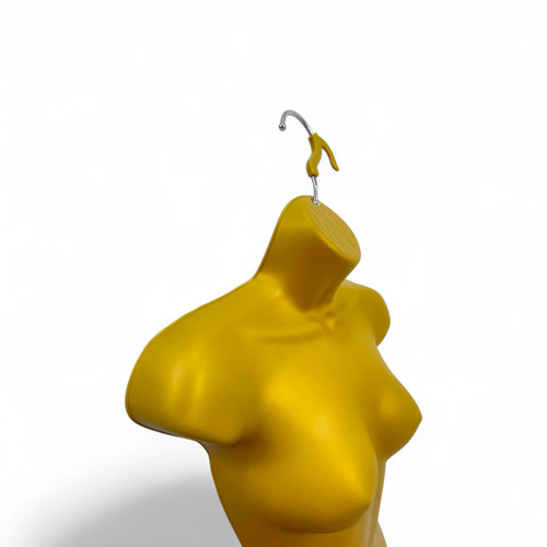 Gold Female Hanging Body Form Matt Plastic Display Torso Mannequin