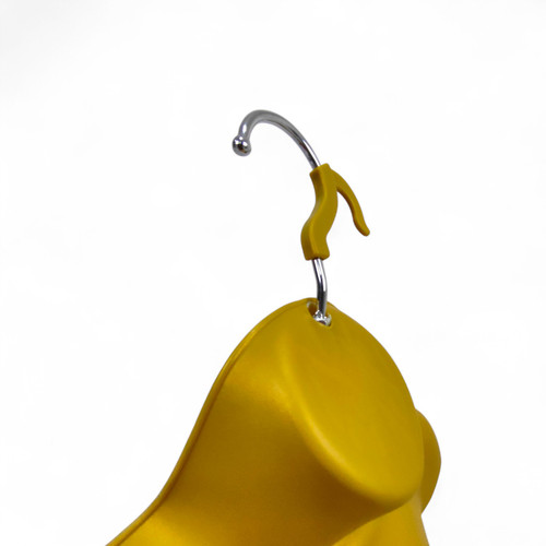 Gold Female Hanging Body Form Matt Plastic Display Torso Mannequin, full-height product view on a white background, gallery image 7 of 7