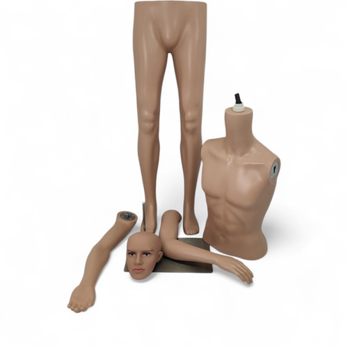 185cm Male Mannequin Full Body Display Dummy with Rotating Head & Movable Arms