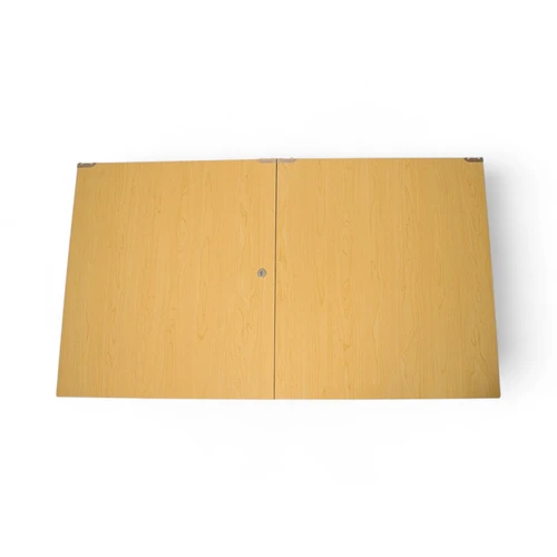 Lockable Sliding Door Pack for Shop Counters Maple Finish 1200mm or 1800mm, product shown on a white background