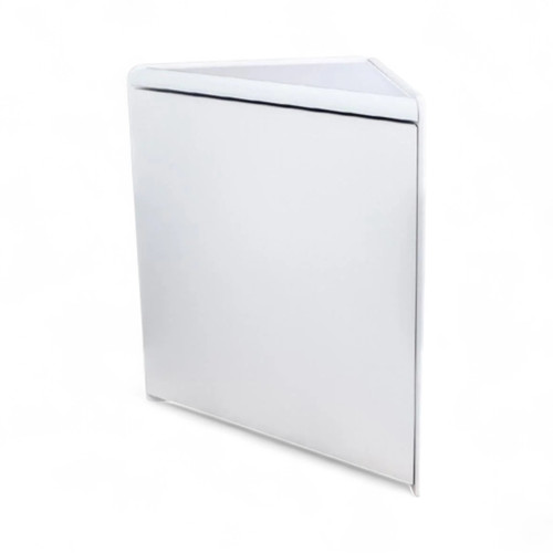 Solid Corner Closed Shop Counter 600x600x900mm Maple or White Retail Display Unit