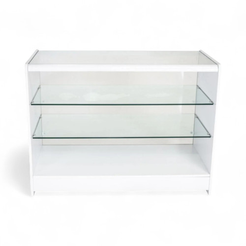Full Glass Showcase Counter White or Maple 1200/1800x600x900mm Retail Display