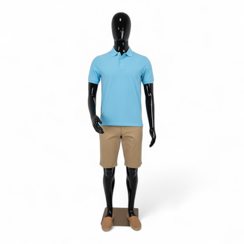 Male Faceless Display Egg Head Mannequin –Glossy Black Sleek Retail Showcase