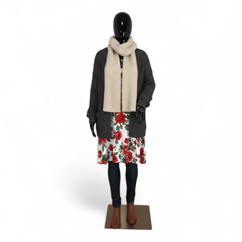 Female Faceless Glossy Display Egg Head Mannequin, full-height product view on a white background, brightly lit product image