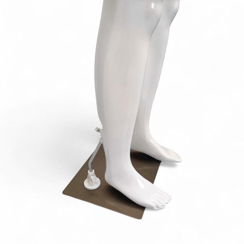 Male Faceless Glossy White Display Egg Head Mannequin – Luxury Retail Showcase