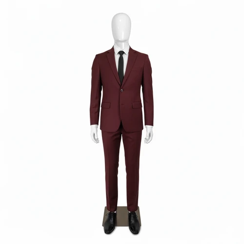 Male Faceless Glossy White Display Egg Head Mannequin, full-height product view on a white background, gallery image 15 of 17