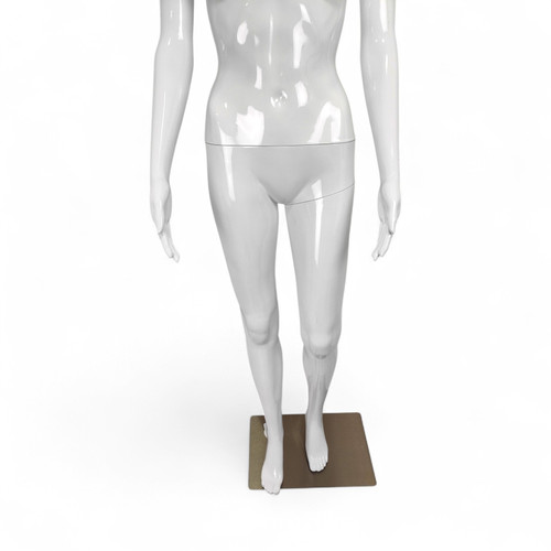 Glossy White Female Faceless Display Egg Head Mannequin – Sleek Retail Showcase