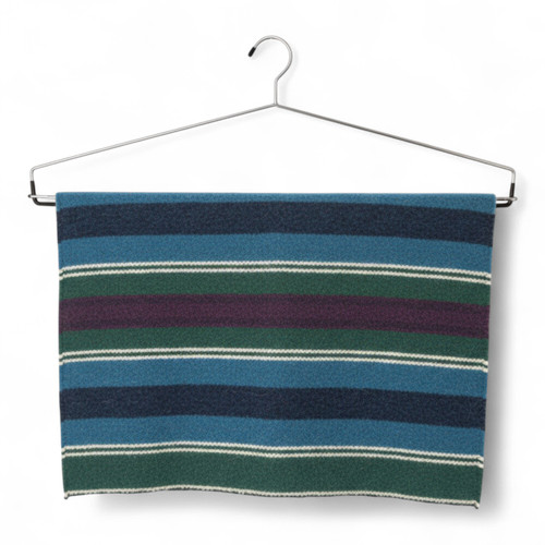Heavy Duty Chrome Plated Adjustable Blanket Hanger with Black Non-Slip Coating, close product view on a white background, tight, centred square layout