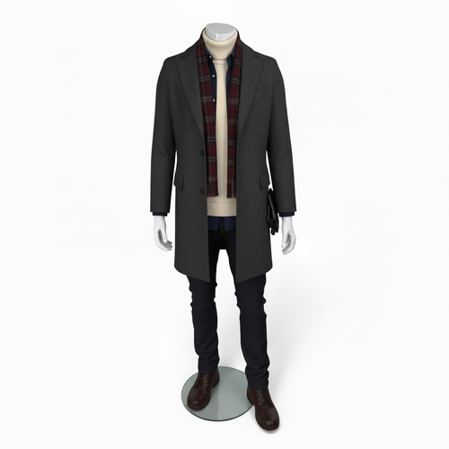 Headless Male Fiberglass Mannequin Glossy White Finish with Glass Stand 166cm